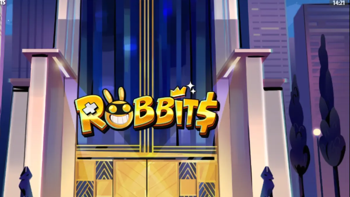 Giao diện trò chơi Robbits với các nhân vật thỏ và lưới Cluster-Collect